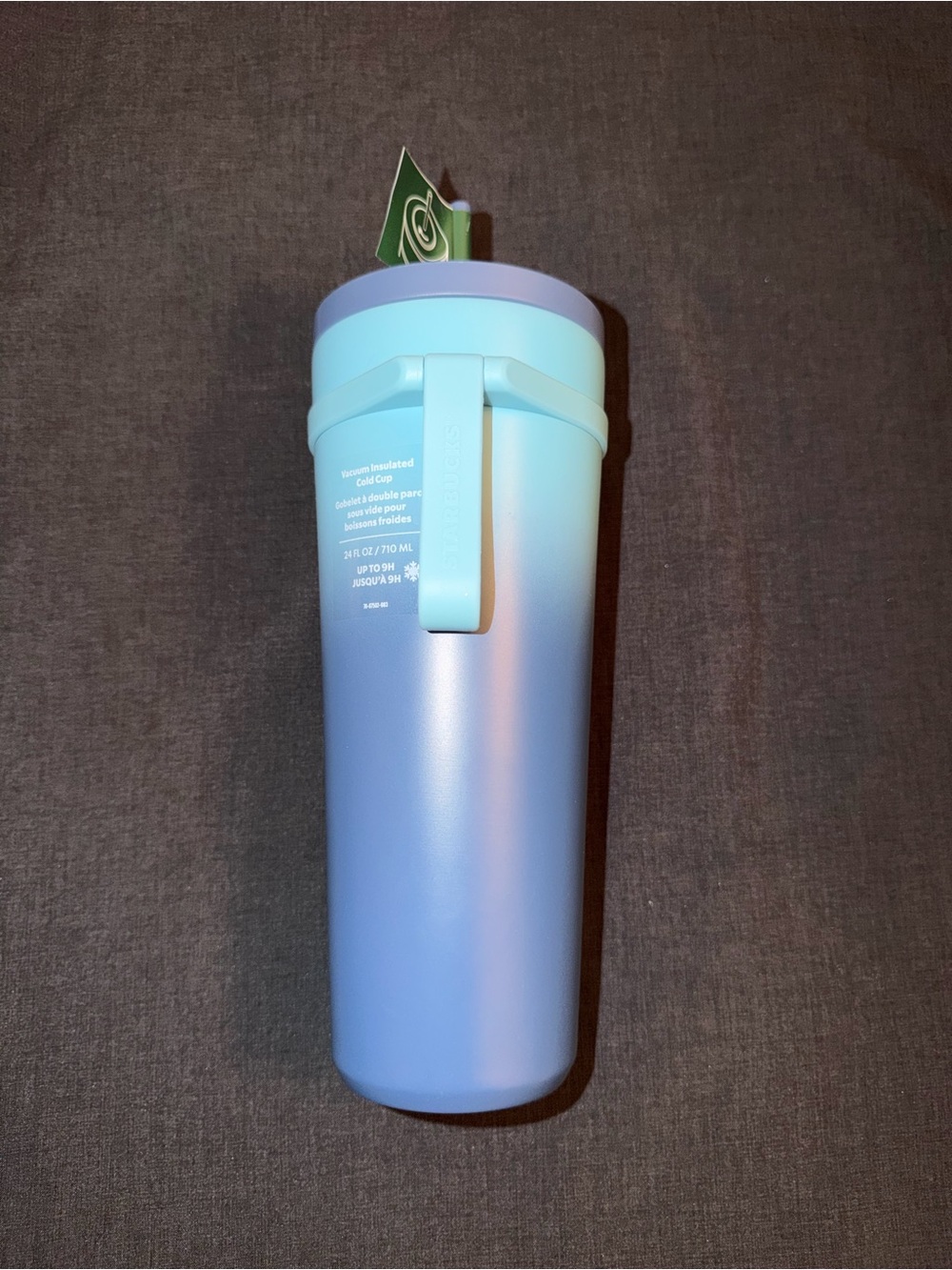 Starbucks 2025 Blue Ombre Vacuum Insulated Cold Cup 24oz NWT